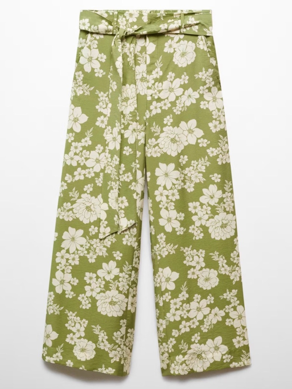 PRINTED PANTS WITH BOW